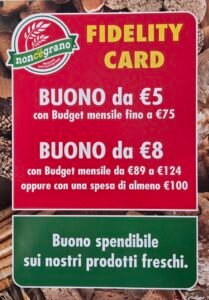 Fidelity Card Non c'è Grano